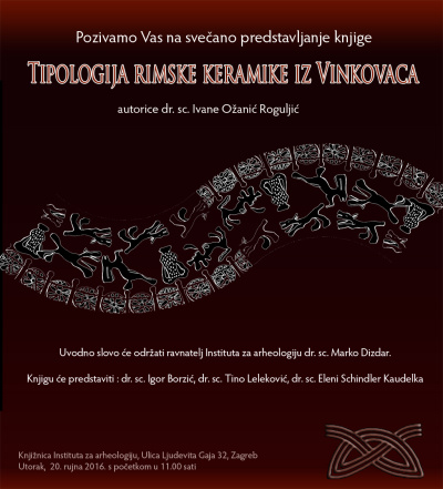 Presentation of the book: Typology of Roman pottery from Vinkovci