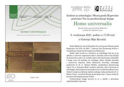 Collection of papers public presentation HOMO UNIVERSALIS
